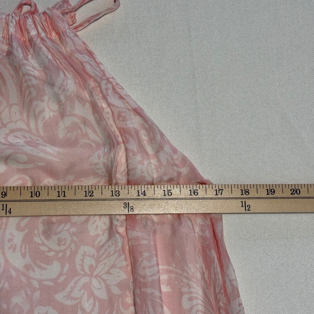 Rosemarine Womens Halter Midi Dress Size S Pink Paisley Flowy Kentucky Derby - Picture 5 of 6